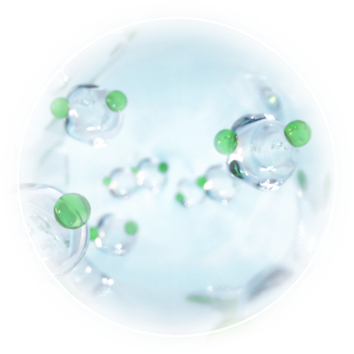 Graphic of natural minerals in BRITA A 1000 filter
