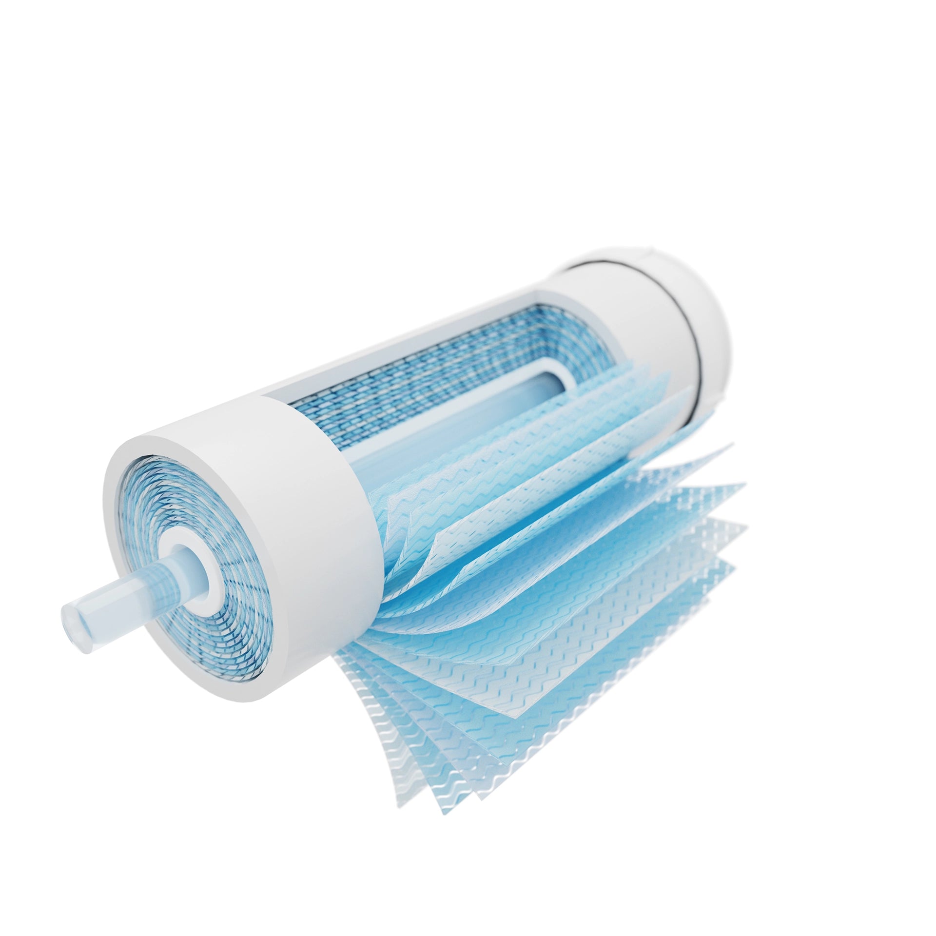 Inside view of mypure green RO filter