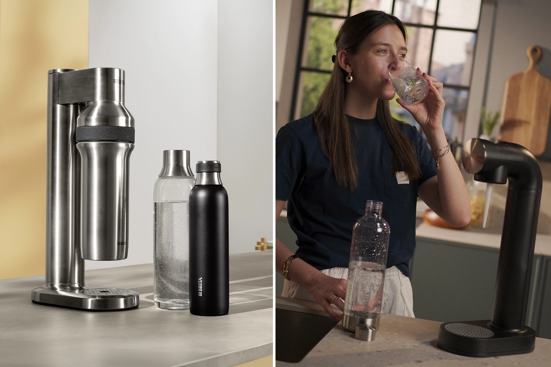 BRITA water sparkler sodaTRIO pro and sodaONE