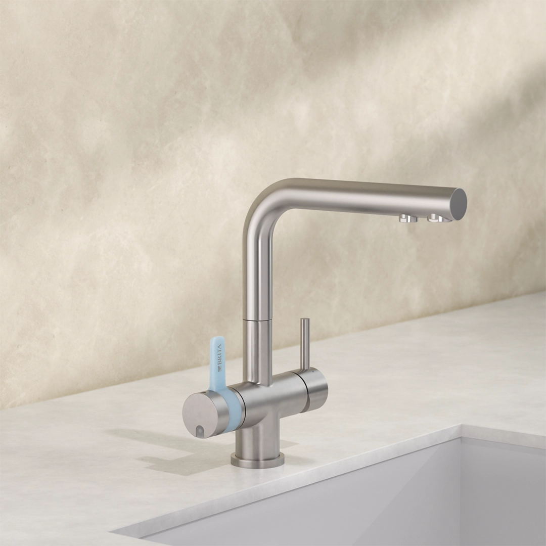 3-way-tap rectangle on a beige background
